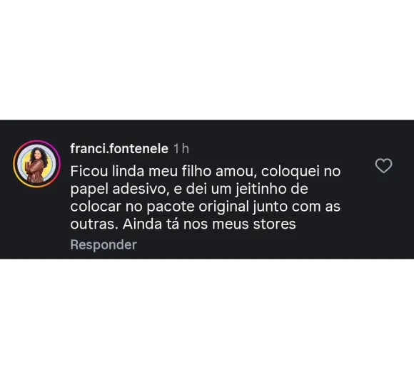 Print de avaliação de cliente